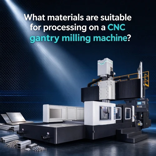 What materials are suitable for processing on a CNC gantry milling machine?